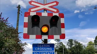 Tramway Crossing at Colyford Level Crossing, Devon