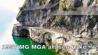 Driving the MG MGA to Iseo Lake in Italy