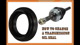 How to Change a Toyota Corolla Transmission / Axle oil seal