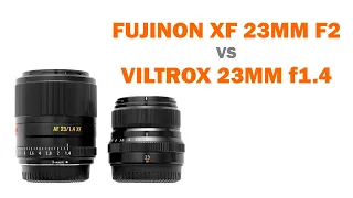 Обзор-сравнение Fujinon XF23мм f2 VS Viltrox 23мм 1.4