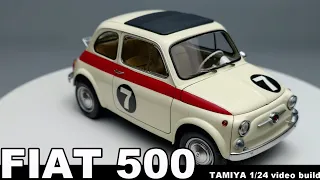 1/24  FIAT 500  full video build TAMIYA