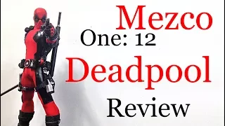 Mezco Toyz One: 12 Collective Marvel (RED SUIT) DEADPOOL Action Figure Review Toy Review