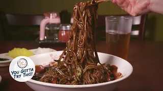 Korean Jajangmyeon Black Bean Noodles Cures Heartbreak | Check, Please! Bay Area