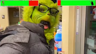 The Grinch gets caught shoplifting with healthbars (Christmas Special)