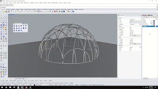 Designing domes with any pattern in Rhino 3D