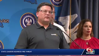 Louisiana leaders address wildfire threat across state