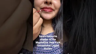 Sara's favourite of the Maybelline  Liquid Mattes               #maybelline #saraalikhan #swatches