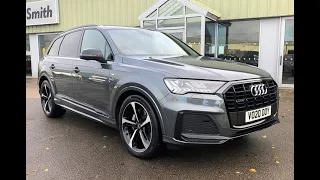 2020 Audi Q7 3.0 (280bhp) TDI QUATTRO S LINE BLACK EDITION 7 SEATS7 seat Auto, All wheel drive