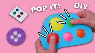 Pop It Fidgets! How to make Viral TikTok fidget toys. Simple Dimple