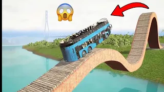 CAR 🚗 VS CROOKED RAMS BRIDGE 😱 BEAMNG.DRIVE