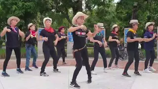 Achy Breaky Heart Line Dance by Andy S Thailand