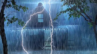 Sounds of Nighttime Thunderstorm | Heavy Rain on Tin Roof & Intense Thunder | White Noise for Sleep