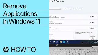 How to Remove Applications in Windows 11 | HP Notebooks | HP Support