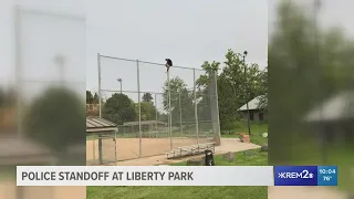 Police standoff at Liberty Park softball field in Spokane