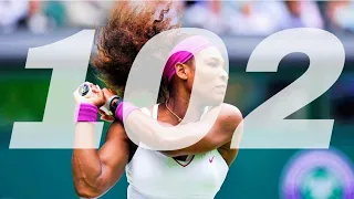 SERVING MASTERCLASS - Record Breaking 102 Aces By Serena At 2012 Wimbledon | SERENA WILLIAMS FANS