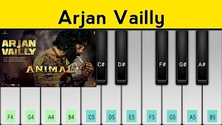 Arjan Vailly Piano Tutorial | Animal | Ranbir Kapoor