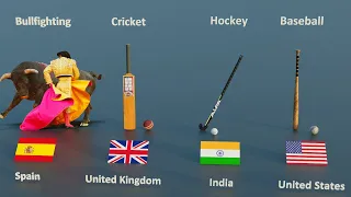 National Games From Different Countries | 3d Animation Comparison