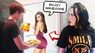 Flirty Neighbor Cooked Me Food Prank On Girlfriend *she snapped*