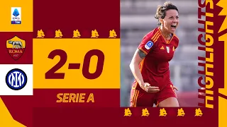 La quarta consecutiva in campionato 💪 Roma 2-0 Inter | HIGHLIGHTS SERIE A FEMMINILE