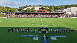 IF Brommapojkarna - Hammarby spelarna kliver inn på Grimsta IP i Allsvenskan 21.07.2023