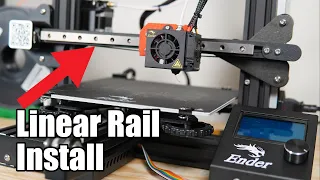Low Cost Ender 3 3D Printer X-Axis Linear Rail Install