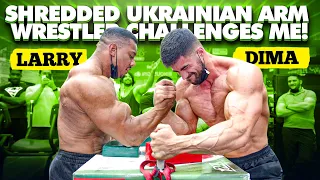 SHREDDED UKRAINIAN ARM WRESTLER CHALLENGES ME AFTER HIS BODYBUILDING SHOW!