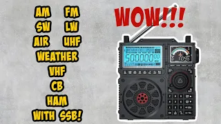 Raddy RF919 AM/FM/SW/HAM/CB/Air/LW Radio With SSB! 1-30mhz Coverage, BT, SD recording and more!