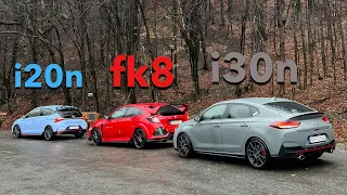 i30n folllows civic typer & i20n in wet conditions