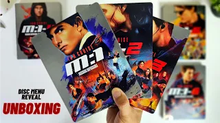 Mission Impossible 1 - 6 4K Steelbook Unboxing | Disc Menu Reveal