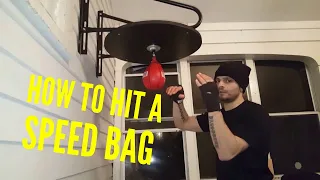 BEGINNER HOW TO USE A SPEED BAG