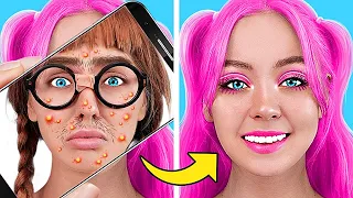 BROKE NERD Became Popular GIRL Using TikTok Gadgets and Picked Up a Boy | Extreme Beauty MAKEOVER
