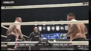 Mirko crocop vs RoQue Martinez. crocop tko.