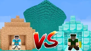 DESAFIO DA BASE VS TSUNAMI DE DIAMANTES NO MINECRAFT !! SOBREVIVEMOS E FICAMOS RICOS ?