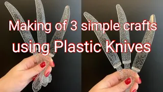 Don't throw away plastic knives! Make a craft!