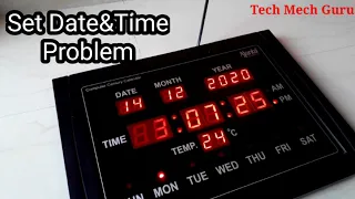 How To Set Date & Time In Ajanta Digital Clock ||@TechMechGurutmg