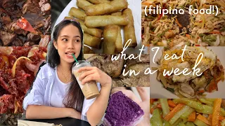 what I eat in a week!  (Filipino food and realistic)