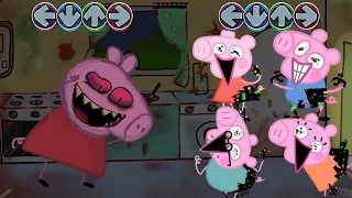 FNF Peppa Exe vs Peppa Pig's Family Sings Bacon Song - Friday Night Funkin'
