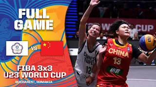 Chinese Taipei v China | Women | Full Game | FIBA 3x3 U23 World Cup 2022