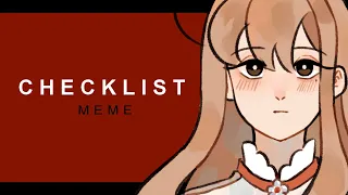 OC Checklist Meme [Re-upload]