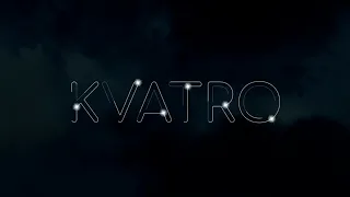 KVATRO, анимированный текст - изображение, на альфа-канале, покадровая анимация