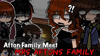 Afton Family Meet Mrs.Aftons Family || Gacha Club