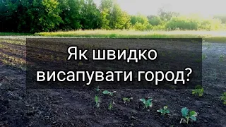 Як швидко висапувати город?