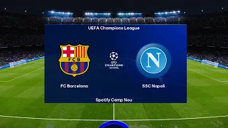 FC Barcelona vs Napoli - UEFA Champions League - 12th March 2024 Full Match - FC 24