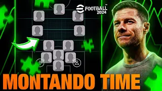 MONTEI O TIME PERFEITO para jogar com o técnico XABI ALONSO no Efootball 2024 Mobile