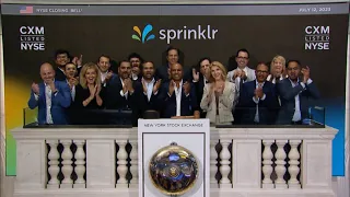 Sprinklr (NYSE: CXM) rings the Closing Bell