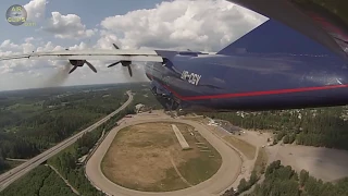 NEVER-SEEN-BEFORE-VIEW!!! Antonov 12 Takeoff from Outboard Stabilizer Cam, MUST SEE!!! [AirClips]