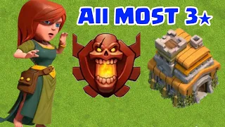 A TH7 All Most 3★ Maxed TH8 || TH8 Champion Attacks and Defence