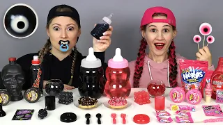 Pink VS Black Food Challenge 컬러 챌린지 by MIU