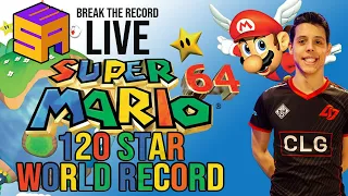UNBELIEVABLE Super Mario 64 120 star Speedrun former world record set at LIVE event by Cheese