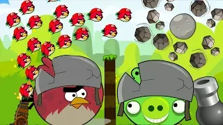 Angry Birds Collection Hacked 2 - TERENCE SHOOTING MAXIMUM BIRDS TO FORCE STONE ON PIGGIES!